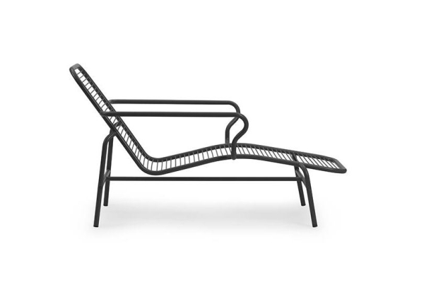 Vig Outdoor Liegestuhl schwarz
